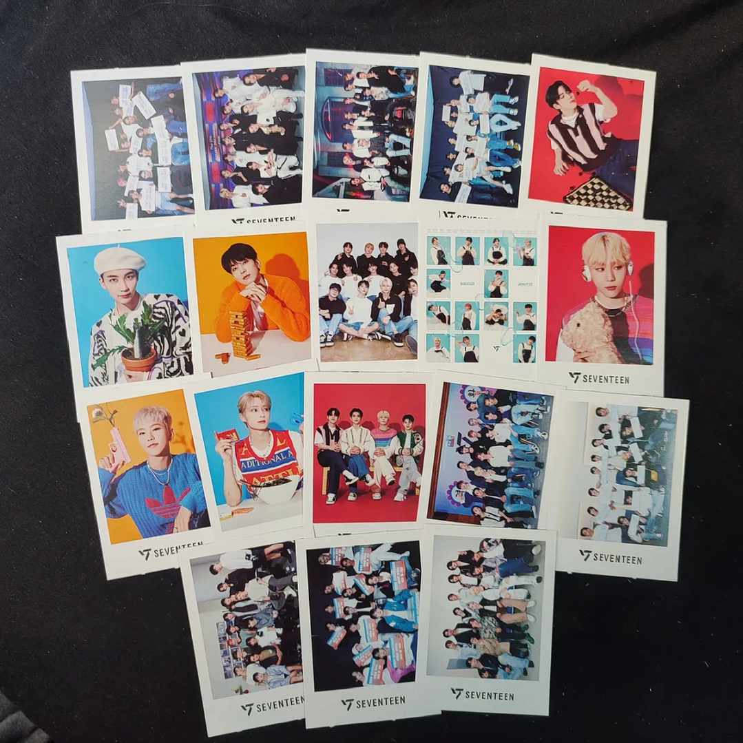 Set 40 Photocards Simples Lomo Card Diseño Seventeen Kpop 2