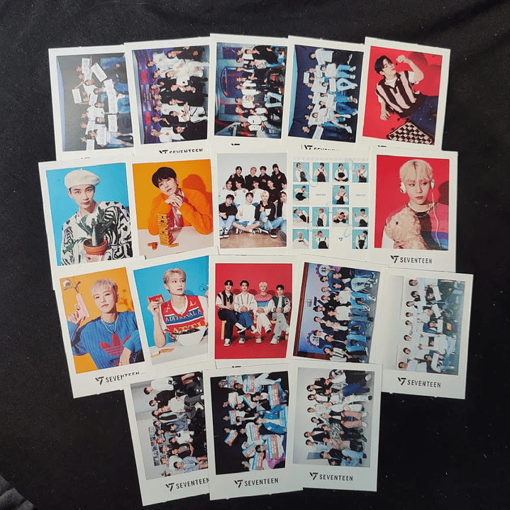 Set 40 Photocards Simples Lomo Card Diseño Seventeen Kpop 2