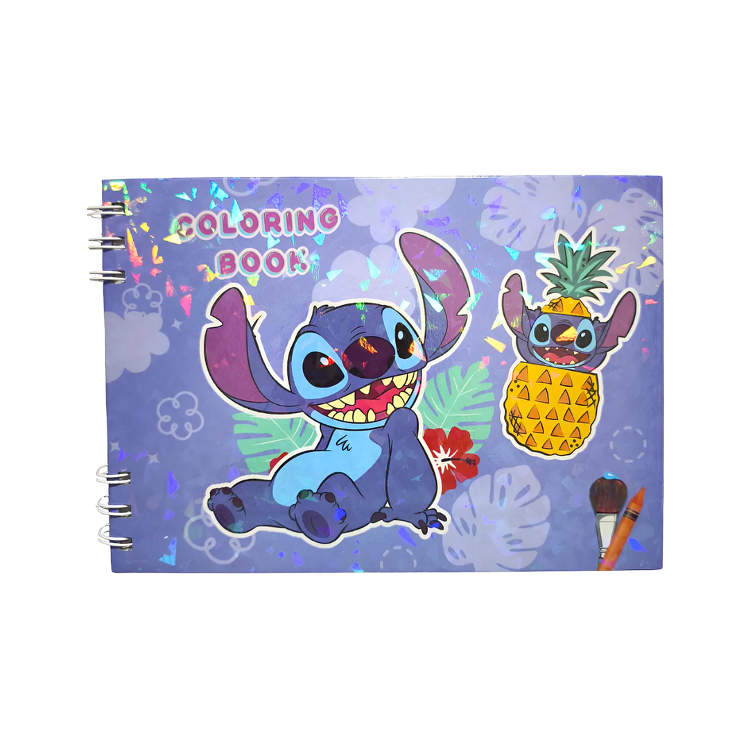 Libro Para Colorear Diseño Stitch Tapa Dura 48 Ilustraciones 1