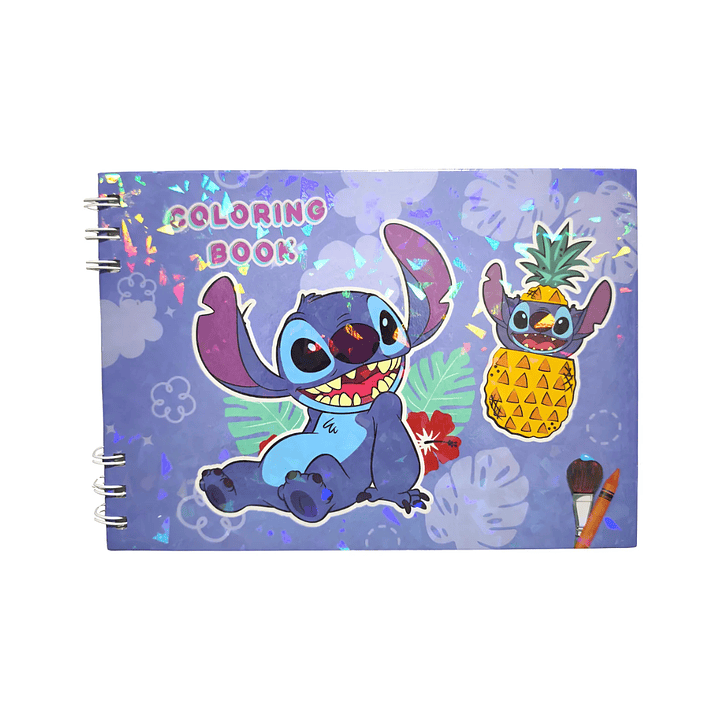 Libro Para Colorear Diseño Stitch Tapa Dura 48 Ilustraciones 1