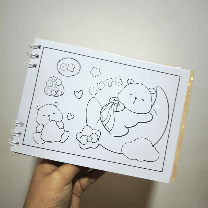 Libro Para Colorear Diseño Capybara Tapa Dura 48 Ilustraciones 4