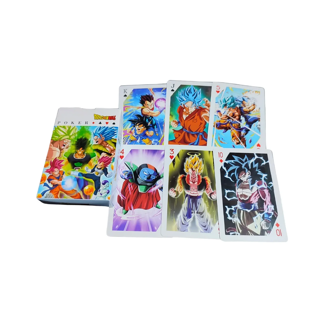 Set de Cartas Poker Naipe Juego Mesa Diseño Dragon Ball Anime 1