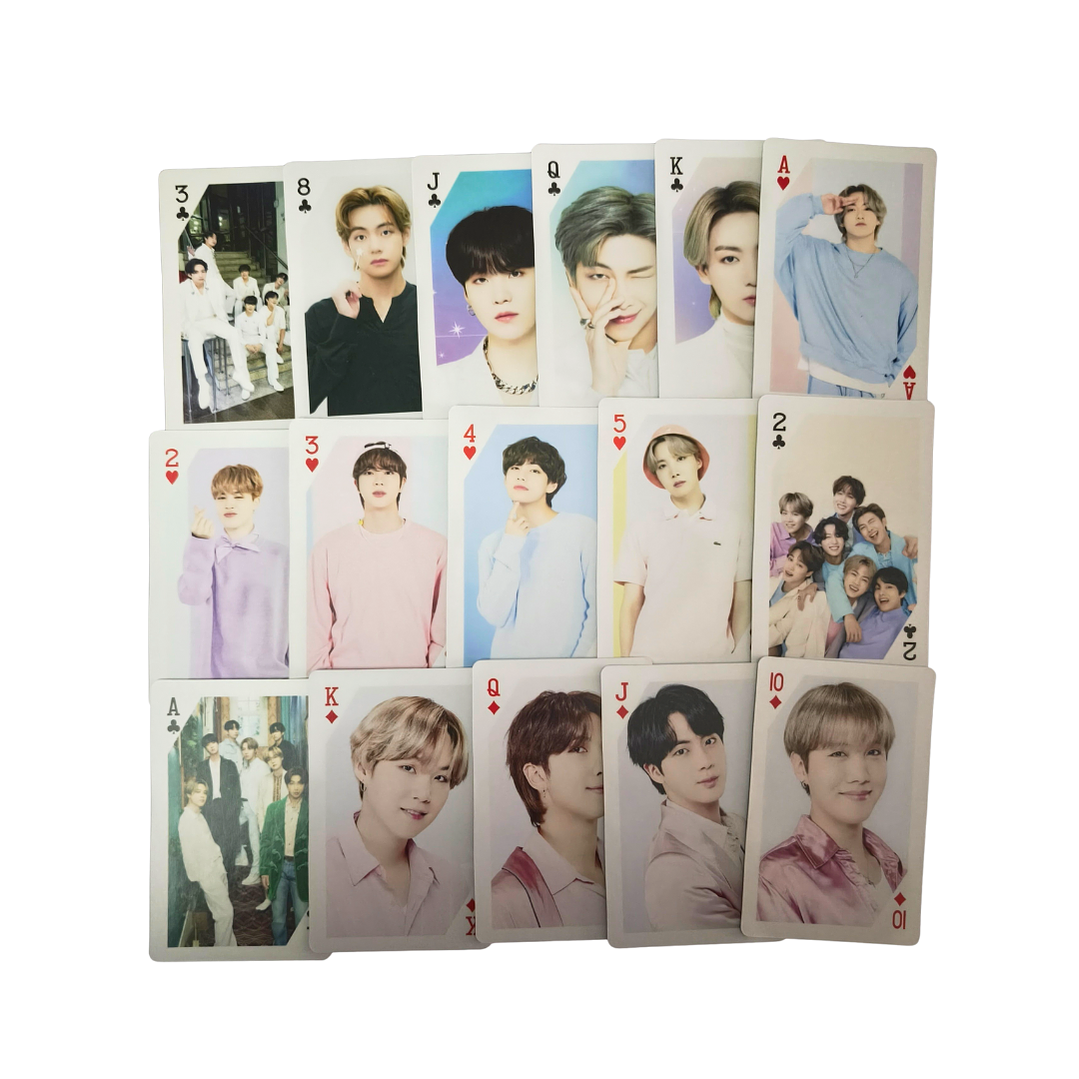 Set de Cartas Poker Naipe Juego Mesa Diseño BTS Kpop 2
