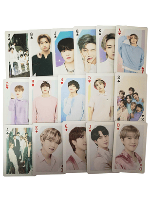 Set de Cartas Poker Naipe Juego Mesa Diseño BTS Kpop