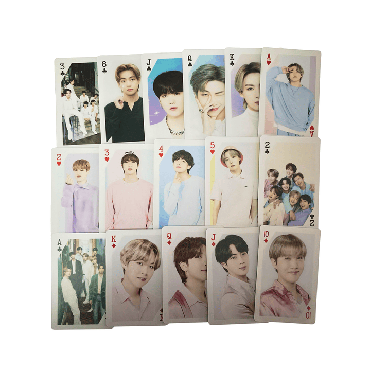 Set de Cartas Poker Naipe Juego Mesa Diseño BTS Kpop 2
