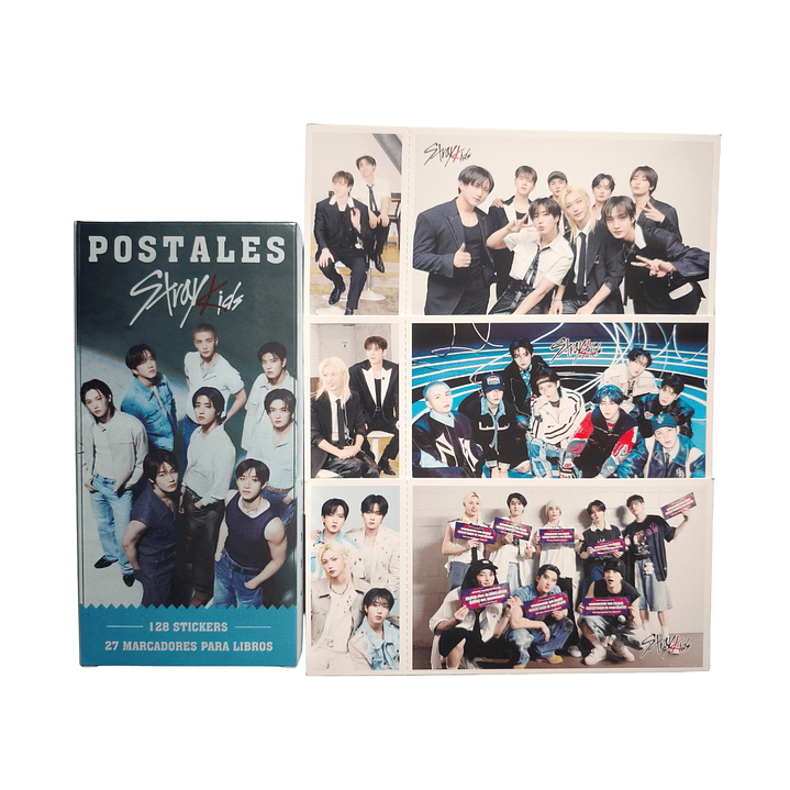 Set Caja De 30 Postales/Fotos Diseño Stray Kids Kpop Boygroup 1