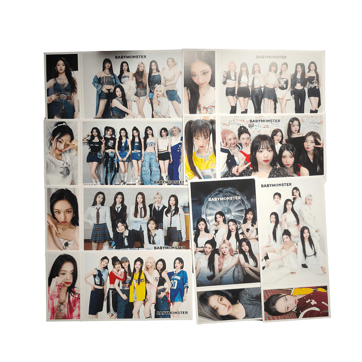 Set Caja De 30 Postales/Fotos Diseño Baby Monster Kpop Girlgroup 4