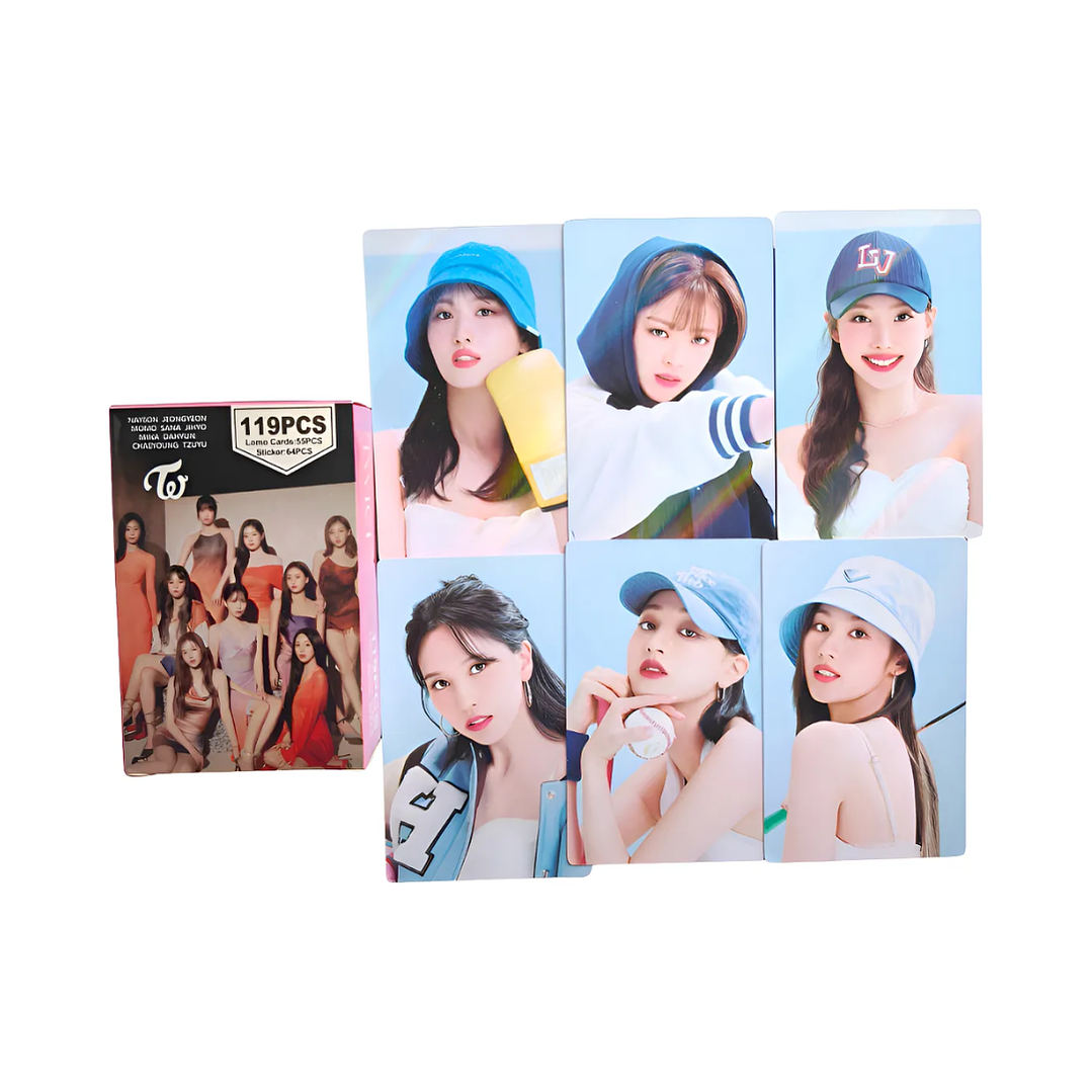 Set 55 Photocards / Lomo Card Diseño Twice Kpop 1