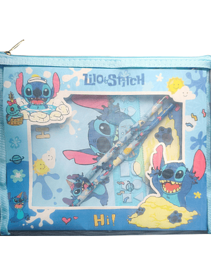 Set Escolar Stitch Disney Papelería Kawaii