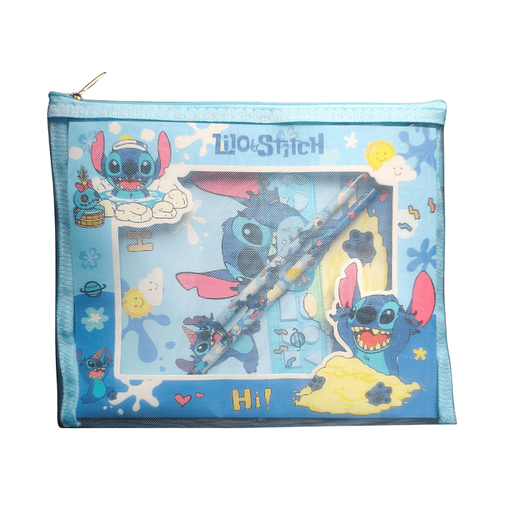 Set Escolar Stitch Disney Papelería Kawaii 1