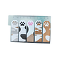 Notas Adhesivas Diseño Gatito Gato Michi Patitas Huellas Kawaii - Miniatura 1