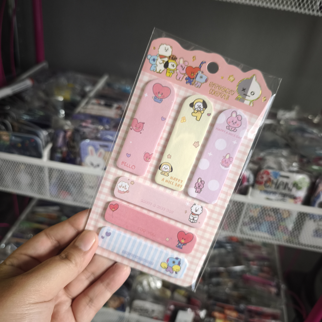 Notas Adhesivas Diseño BTS BT21 Kpop 2
