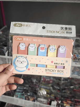 Notas Adhesivas Diseño Gatito Gato Michi Kawaii