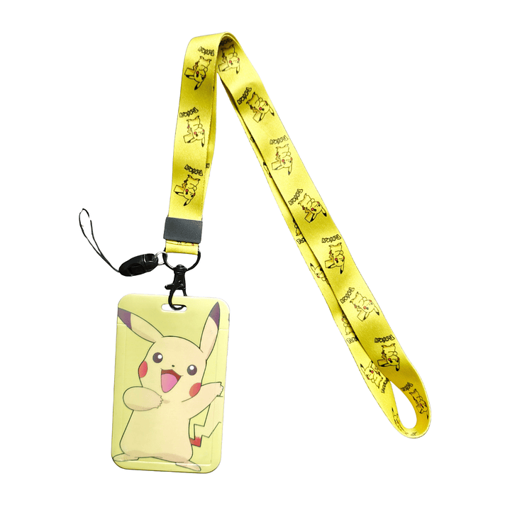 Portacredencial + Lanyard Pokemon Personaje Pikachu Anime 3