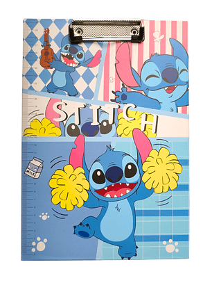 Tabla Portapapel Sujeta papel Con Clip Metalico Diseño Stitch