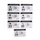Set 7 Tarjetas Plásticas ID Card Diseño BTS Kpop - Miniatura 1