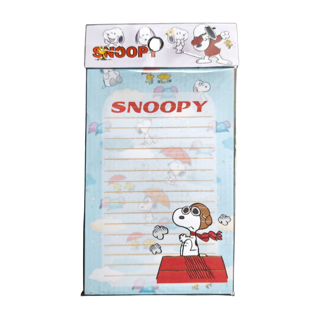 Set Esquela Block de Notas Diseño Snoopy 1