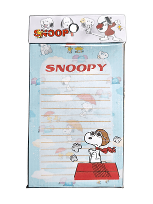 Set Esquela Block de Notas Diseño Snoopy