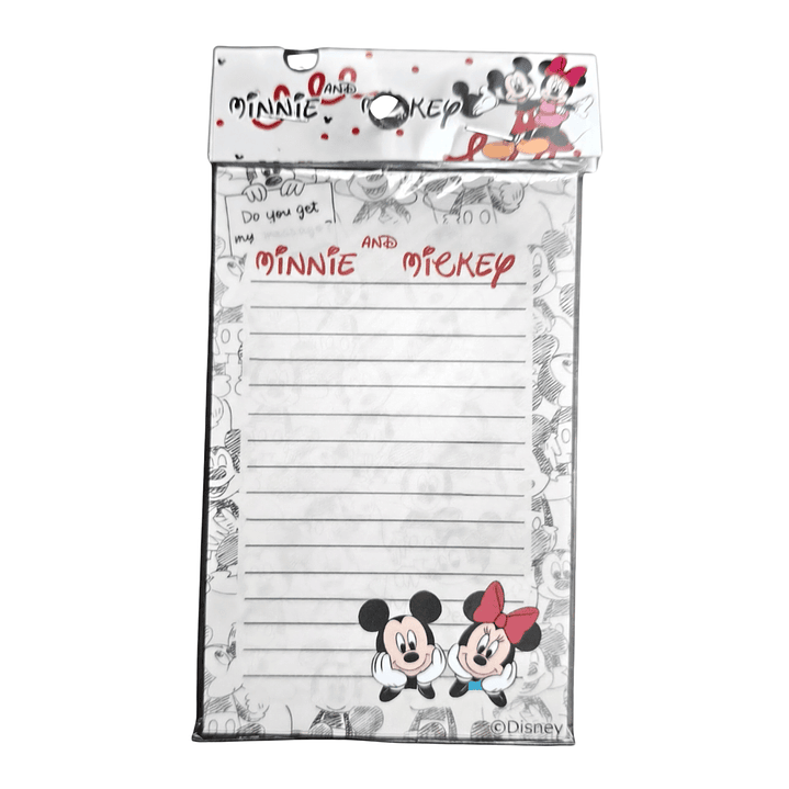 Set Esquela Block de Notas Diseño Mickey Mouse & Minnie Mouse 1