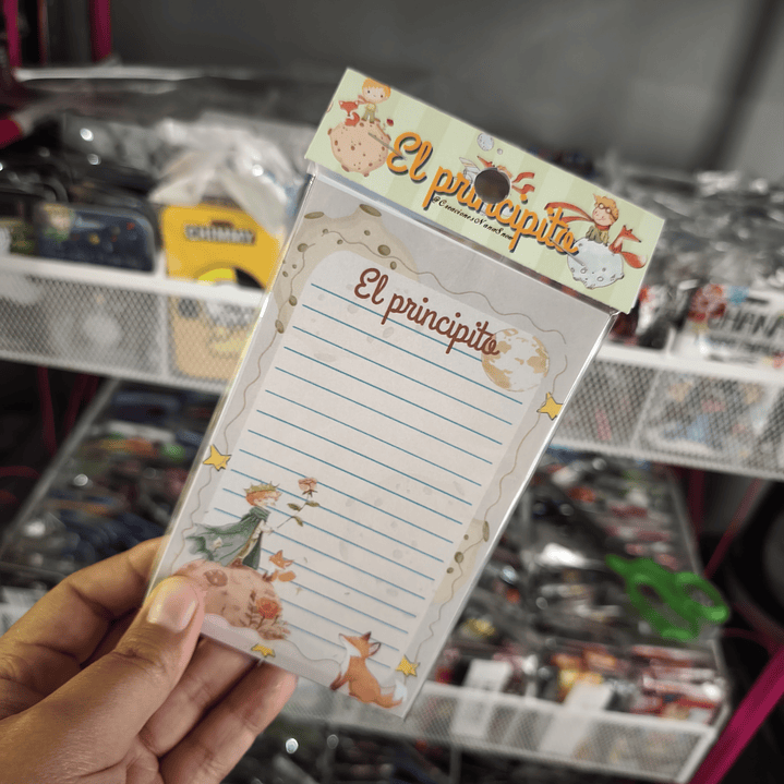 Set Esquela Block de Notas Diseño El Principito 2