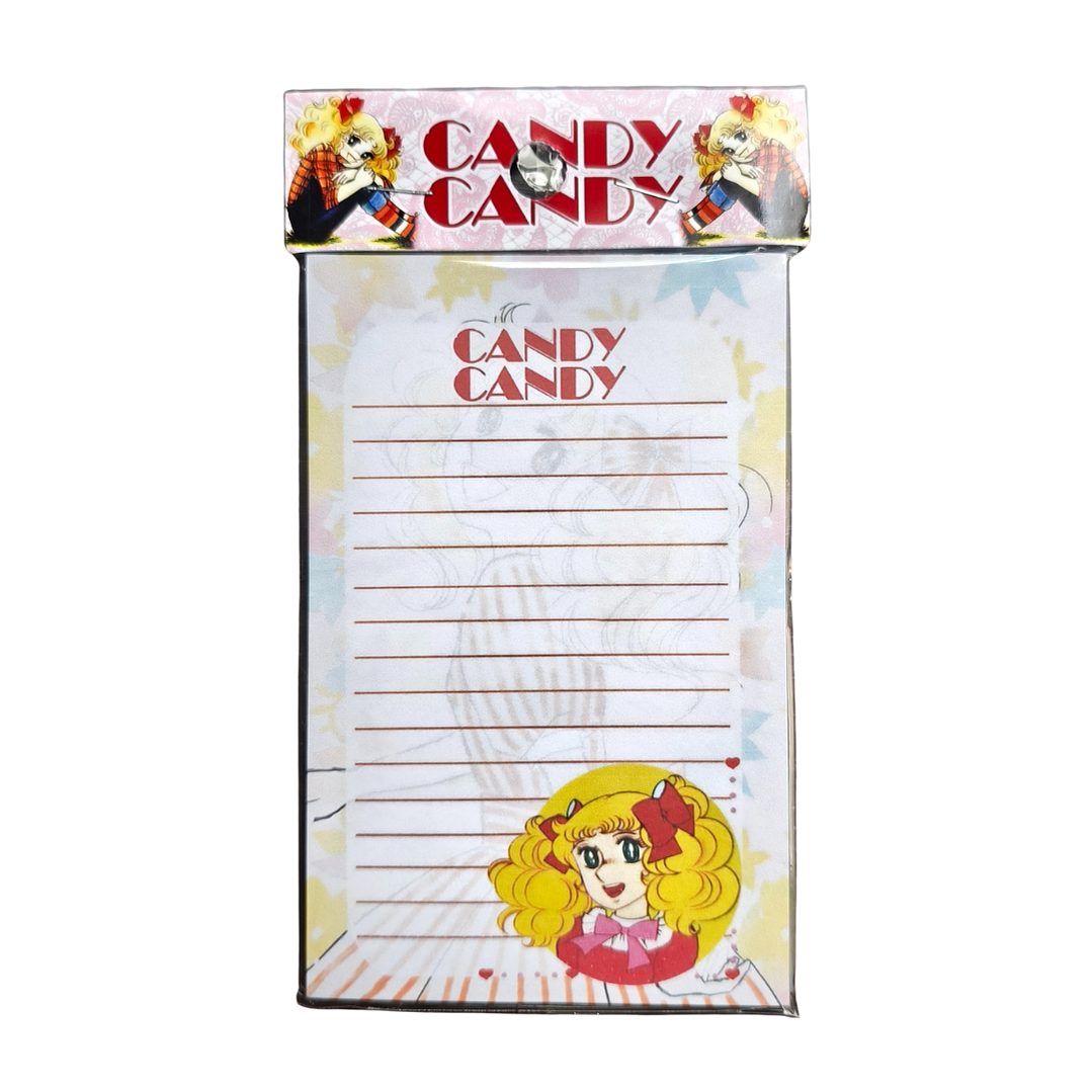 Set Esquela Block de Notas Diseño Candy Candy Anime 1