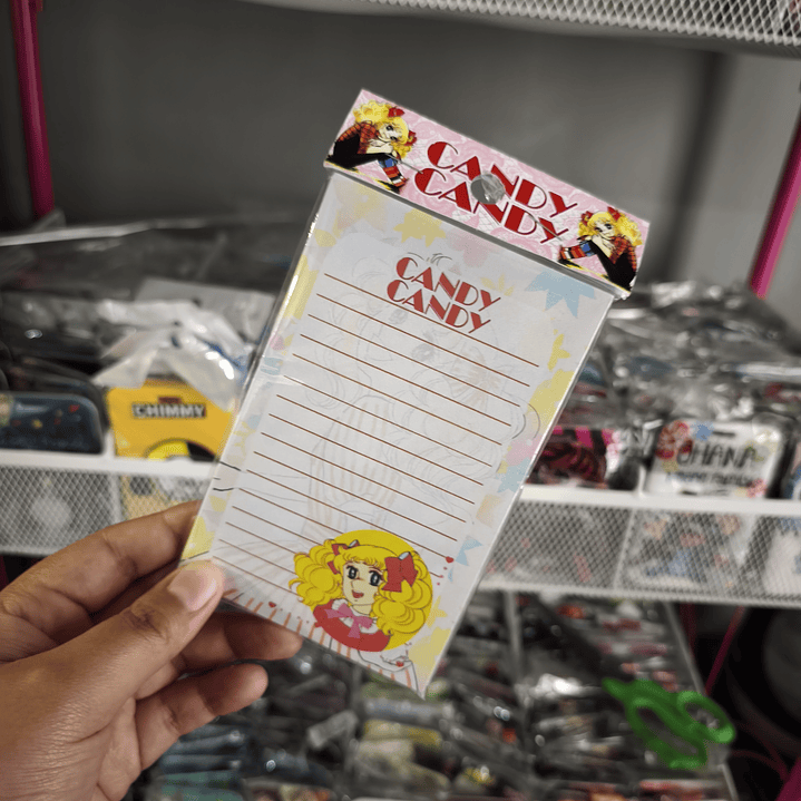 Set Esquela Block de Notas Diseño Candy Candy Anime 3