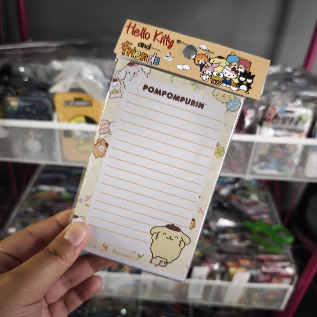 Set Esquela Block de Notas Diseño Pompompurin Kawaii 2