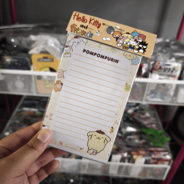 Set Esquela Block de Notas Diseño Pompompurin Kawaii 2