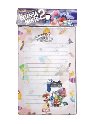 Set Esquela Block de Notas Diseño Intensamente