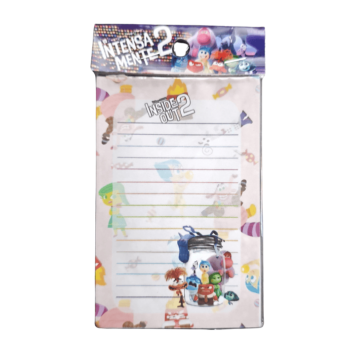 Set Esquela Block de Notas Diseño Intensamente 1