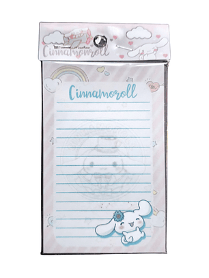 Set Esquela Block de Notas Diseño Cinnamoroll Kawaii