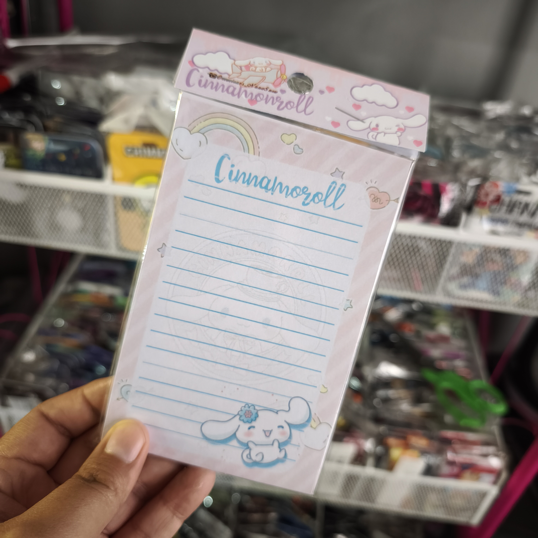 Set Esquela Block de Notas Diseño Cinnamoroll Kawaii 2
