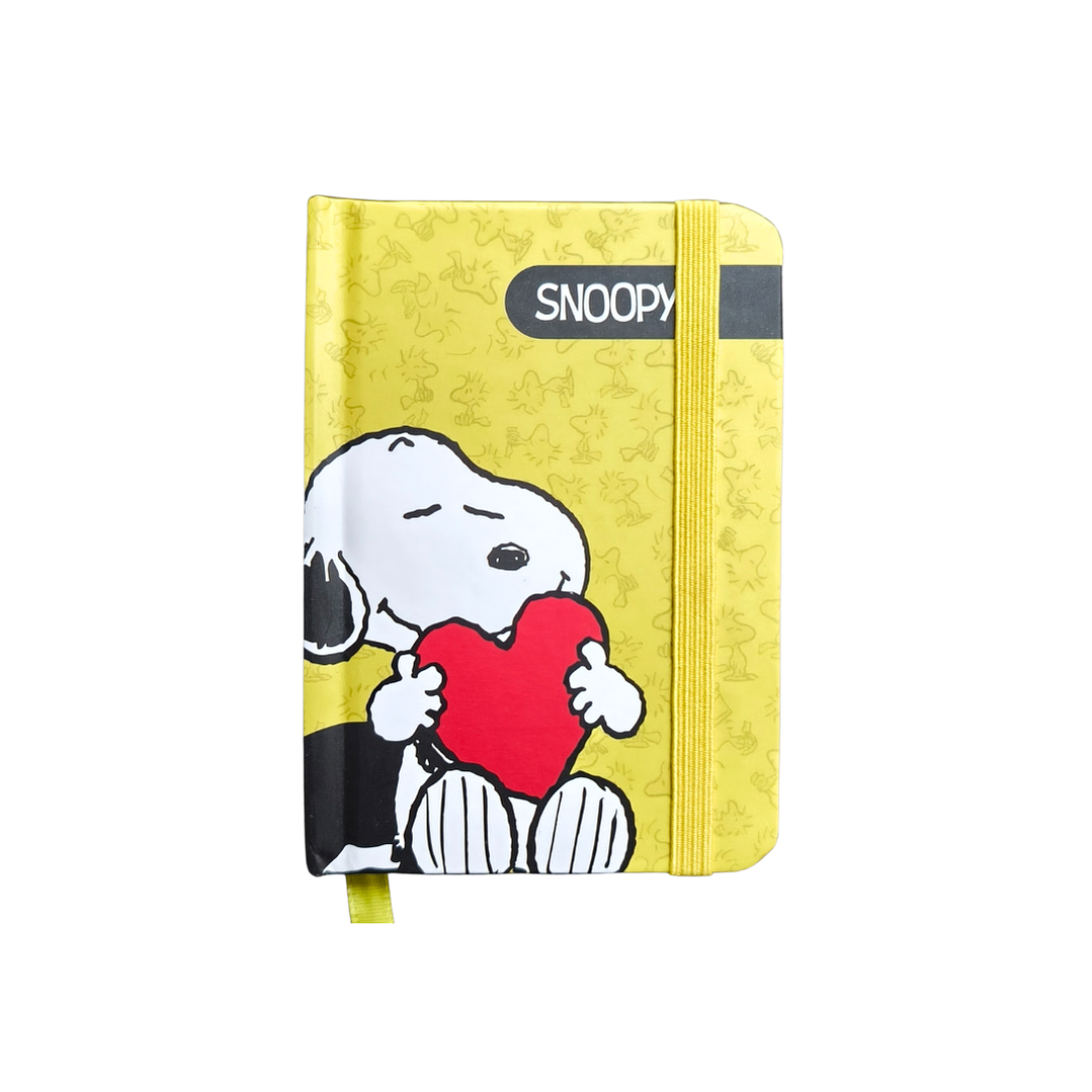 Mini Libreta Agenda Snoopy Tapa Dura A7 11x8cm 2