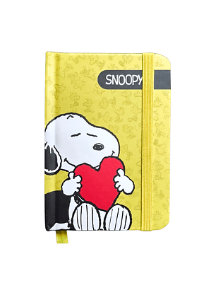 Mini Libreta Agenda Snoopy Tapa Dura A7 11x8cm