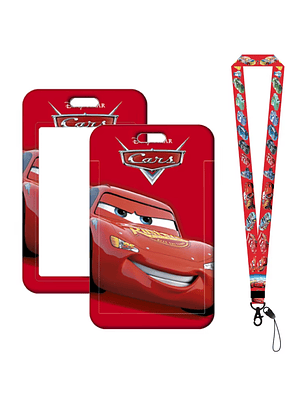 Portacredencial + Lanyard Cars Película 