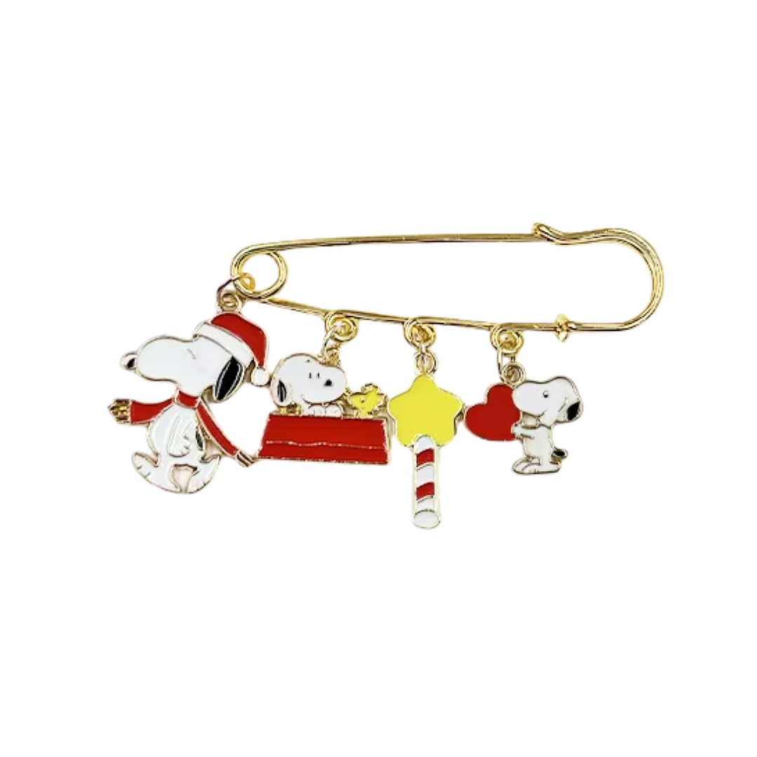 Broche Snoopy Prendedor Metálico Para Ropa 1