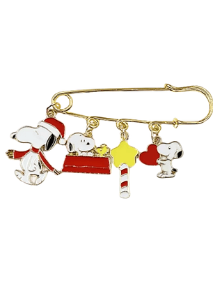 Broche Snoopy Prendedor Metálico Para Ropa