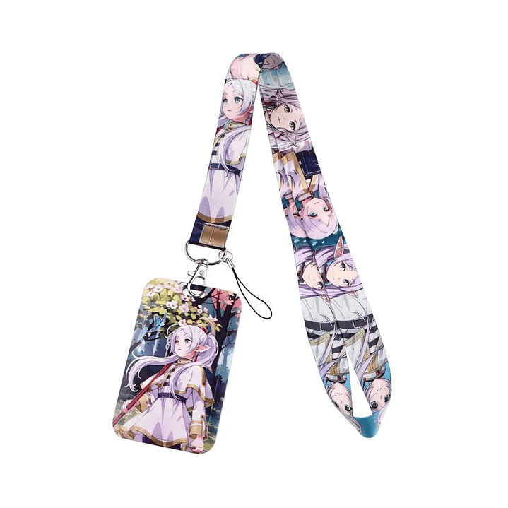 Portacredencial + Lanyard Frieren Anime 1