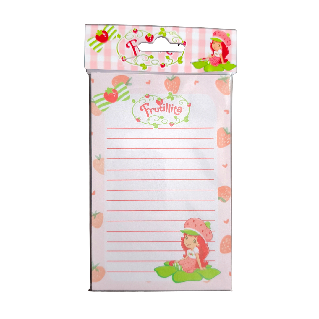 Set Esquela Block de Notas Diseño Frutillita 2