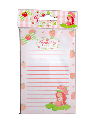 Set Esquela Block de Notas Diseño Frutillita