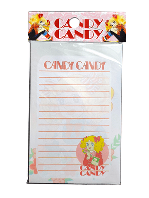 Set Esquela Block de Notas Diseño Candy Candy Anime
