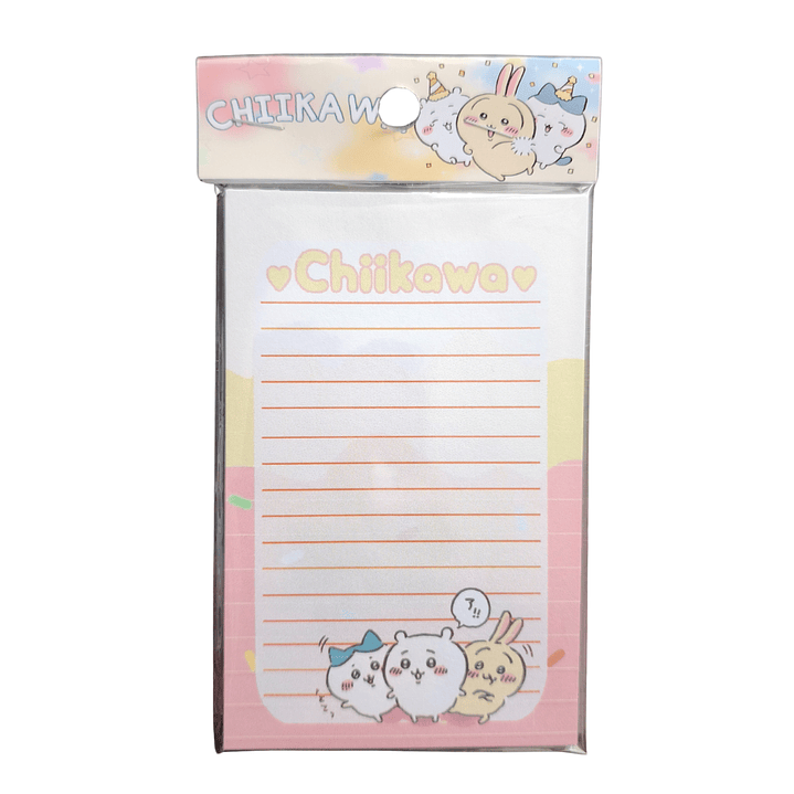 Set Esquela Block de Notas Diseño Chiikawa Anime 1