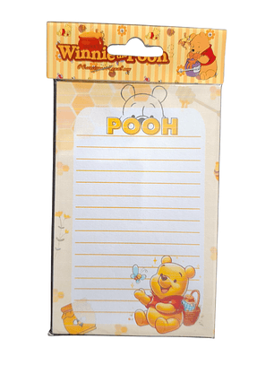 Set Esquela Block de Notas Diseño Winnie The Pooh