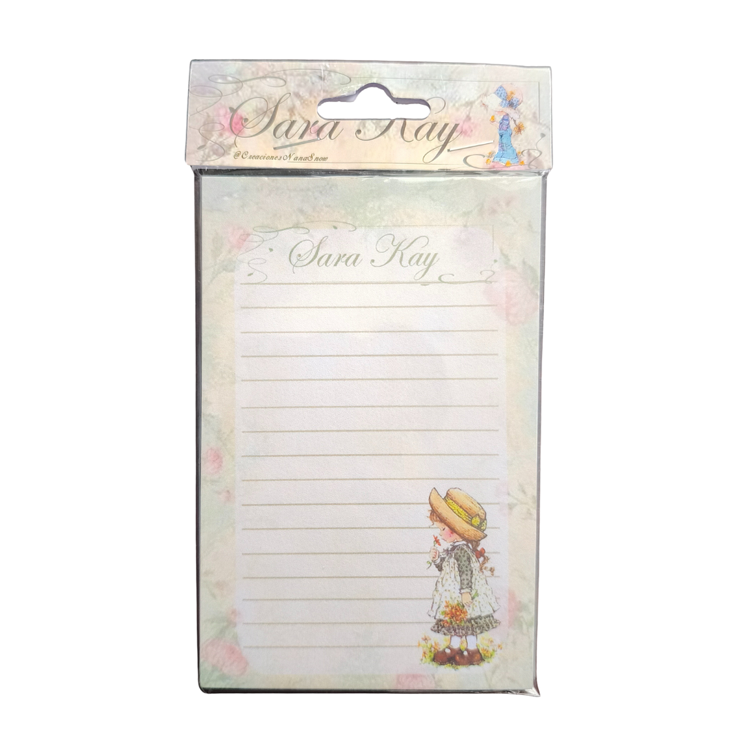 Set Esquela Block de Notas Diseño Sara Kay Tierno 1