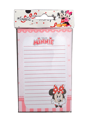 Set Esquela Block de Notas Diseño Mickey Mouse & Minnie Mouse