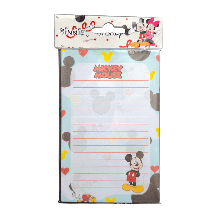 Set Esquela Block de Notas Diseño Mickey Mouse & Minnie Mouse 3