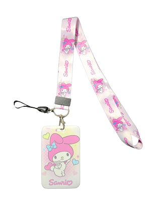 Portacredencial + Lanyard My Melody Sanrio Kawaii