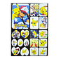 Set 222 Stickers Pokemon Pikachu Anime Pegatinas - Miniatura 1