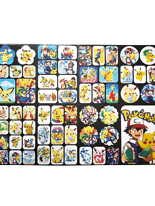 Set 222 Stickers Pokemon Pikachu Anime Pegatinas