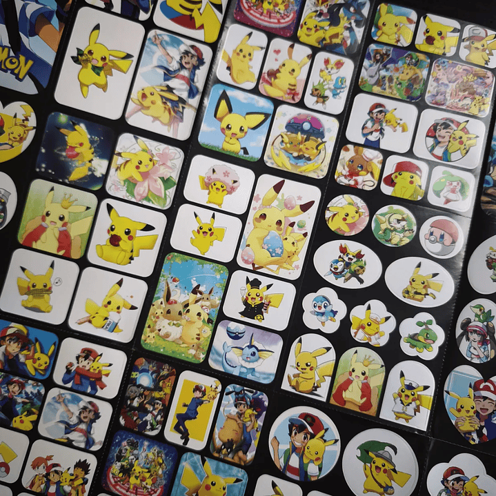 Set 222 Stickers Pokemon Pikachu Anime Pegatinas 3
